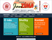 Tablet Screenshot of jan-zima.cz